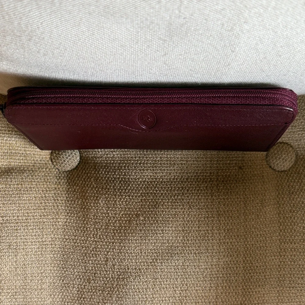 Dior Burgundy Leather Wallet